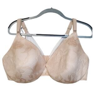 Cacique Lightly Lined Full Coverage Underwire Bra 44DDD Beige